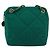 CHANEL Matelasse Chain Shoulder Bag Cotton Green Gold CC - vista 13