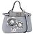 FENDI Shoulder Bag Leather 2way Light Blue Silver