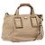 Chloé Chloe Etel Hand Bag Leather 2way Beige Gold