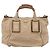 Chloé Chloe Etel Hand Bag Leather 2way Beige Gold - vista 13