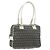 FENDI Zucchino Canvas Hand Bag Navy Silver