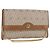 Christian Dior Honeycomb Canvas Chain Shoulder Bag PVC Black Gold