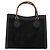 GUCCI Bamboo Hand Bag Suede Black Gold - vista 13