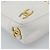 CHANEL Chain Shoulder Bag Calf Skin White Gold CC - vista 11