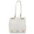 CHANEL Chain Shoulder Bag Calf Skin White Gold CC - vista 2