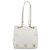 CHANEL Chain Shoulder Bag Calf Skin White Gold CC - vista 3