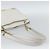 CHANEL Chain Shoulder Bag Calf Skin White Gold CC - vista 7
