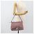 FENDI Zucchino Canvas Mamma Baguette Shoulder Bag Pink Silver - vista 12