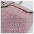 FENDI Zucchino Canvas Mamma Baguette Shoulder Bag Pink Silver - vista 16