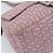 FENDI Zucchino Canvas Mamma Baguette Shoulder Bag Pink Silver - vista 17