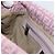FENDI Zucchino Canvas Mamma Baguette Shoulder Bag Pink Silver - vista 25