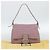 FENDI Zucchino Canvas Mamma Baguette Shoulder Bag Pink Silver - vista 27