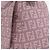 FENDI Zucchino Canvas Mamma Baguette Shoulder Bag Pink Silver - vista 7