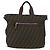 FENDI Zucca Canvas Hand Bag Black Brown - vista 13