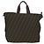 FENDI Zucca Canvas Hand Bag Black Brown - vista 2