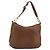 Borsa a tracolla PRADA in pelle marrone e oro, autentica 186027A