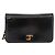 CHANEL Chain Shoulder Bag Patent Black Gold CC - vista 13