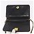 CHANEL Chain Shoulder Bag Patent Black Gold CC - vista 9