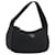 PRADA Shoulder Bag Nylon Black Silver
