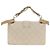 CHANEL Bolsa de Ombro Matelassé em Couro 2way Marfim Ouro Prata CC - vista 2