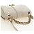 CHANEL Bolsa de Ombro Matelassé em Couro 2way Marfim Ouro Prata CC - vista 6