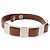 Hermès Bracciale HERMES in pelle marrone e argento, autentico bs35719A