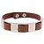 Hermès Bracciale HERMES in pelle marrone e argento, autentico bs35719A - vista 2