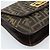 FENDI Zucca Canvas Schultertasche Schwarz Braun - Ansicht 15