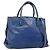 Miu Miu Hand Bag Leather 2way Blue Silver