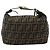 FENDI Zucca Canvas Hand Bag Black Brown - vista 2