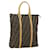 FENDI Zucca Canvas Hand Bag Black Brown