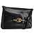 GUCCI Shoulder Bag Leather Black Gold