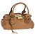 Chloé Chloe Paddington Hand Bag Leather Brown Silver gold