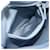 PRADA Backpack Leather Light Blue Silver  - vista 24