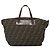 FENDI Zucca Canvas Hand Bag Black Brown - vista 2