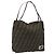 FENDI Zucca Canvas Tote Bag Black Brown