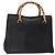 GUCCI Bamboo Hand Bag Leather Black Gold 02 1059 260