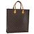 LOUIS VUITTON Monogram Sac Plat Hand Bag M51140 LV