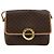 Céline CELINE Macadam Canvas Circle Shoulder Bag PVC Leather Brown Gold - vista 13