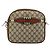 GUCCI GG Supreme Web Sherry Line Shoulder Bag PVC Beige Gold Red - vista 13