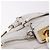 Chloé Chloe Paddington Hand Bag Leather White Gold Silver - vista 16