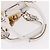 Chloé Chloe Paddington Hand Bag Leather White Gold Silver - vista 7