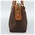 Céline CELINE Macadam Canvas Boston Bag PVC Leather Brown Gold - vista 3