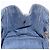 PRADA Canapa M Hand Bag Denim Blue Gold - vista 19