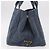 PRADA Canapa M Hand Bag Denim Blue Gold - vista 4