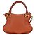 Chloé Chloe Marcie Hand Bag Leather 2way Orange Gold - vista 2