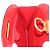 Céline CELINE Circle Hand Bag Leather Red Gold - vista 21