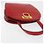 Céline CELINE Circle Hand Bag Leather Red Gold - vista 7