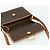 Céline CELINE Macadam Canvas Shoulder Bag PVC Leather Brown Gold - vista 18