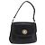 GUCCI Shoulder Bag Leather Black Gold